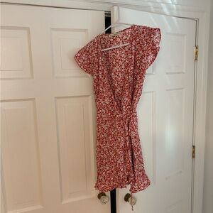 Abercrombie & Fitch Red Floral Mini Dress
